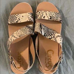 Sam Edelman Alligator Print Sandals